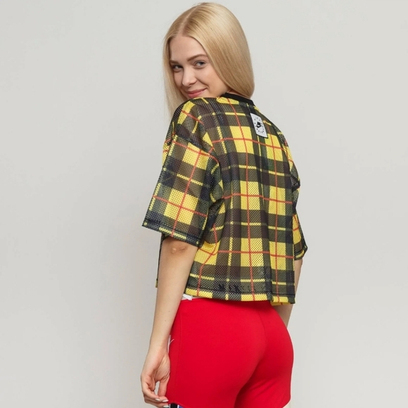 Nike Sportswear Futura Plaid Crop Top - Picture 2 of 10
